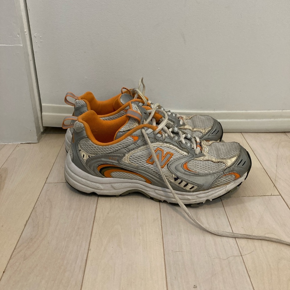 Orange and Gray New Balance 530 Sneakers